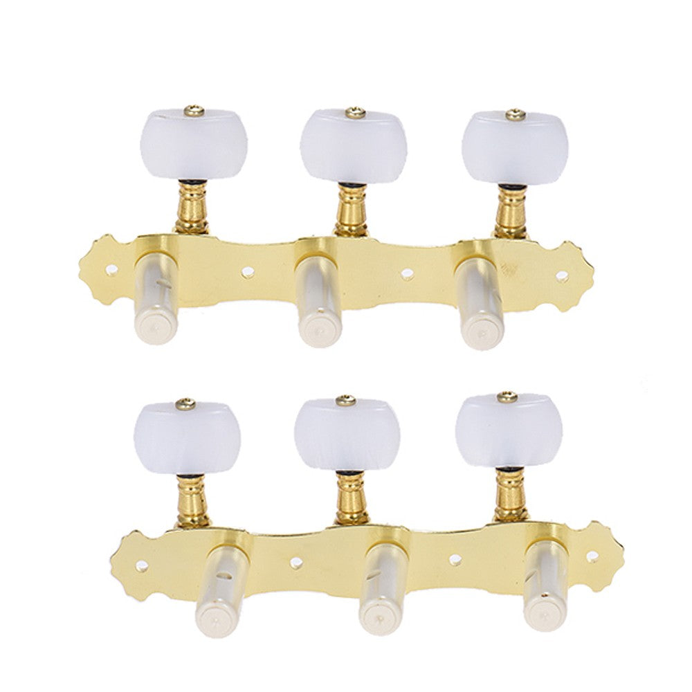 Bronze Plated Classical Guitar Tuning Pegs (L&R) - Alice 2 Pcs Acoustic Machine Heads (AOS-022V3P)