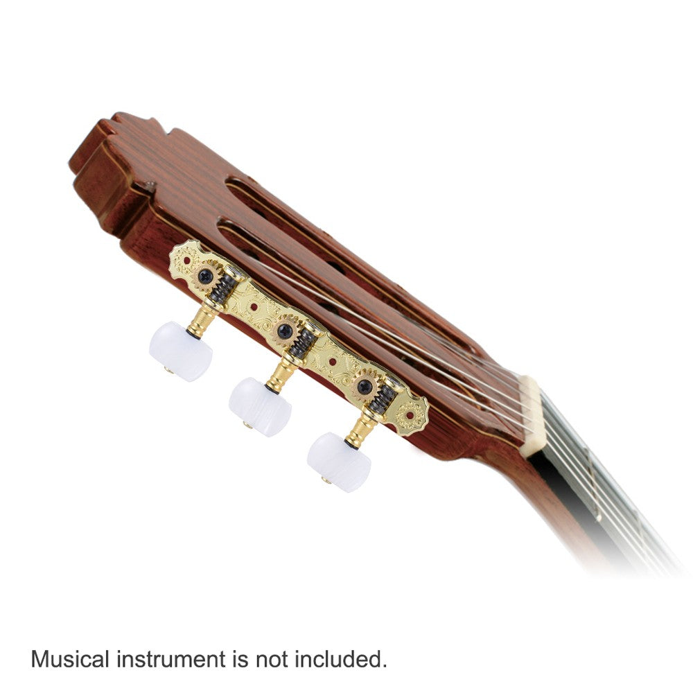 Bronze Plated Classical Guitar Tuning Pegs (L&R) - Alice 2 Pcs Acoustic Machine Heads (AOS-022V3P)