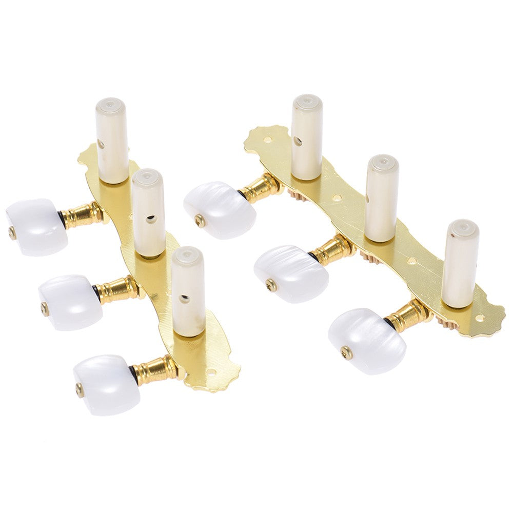 Bronze Plated Classical Guitar Tuning Pegs (L&R) - Alice 2 Pcs Acoustic Machine Heads (AOS-022V3P)