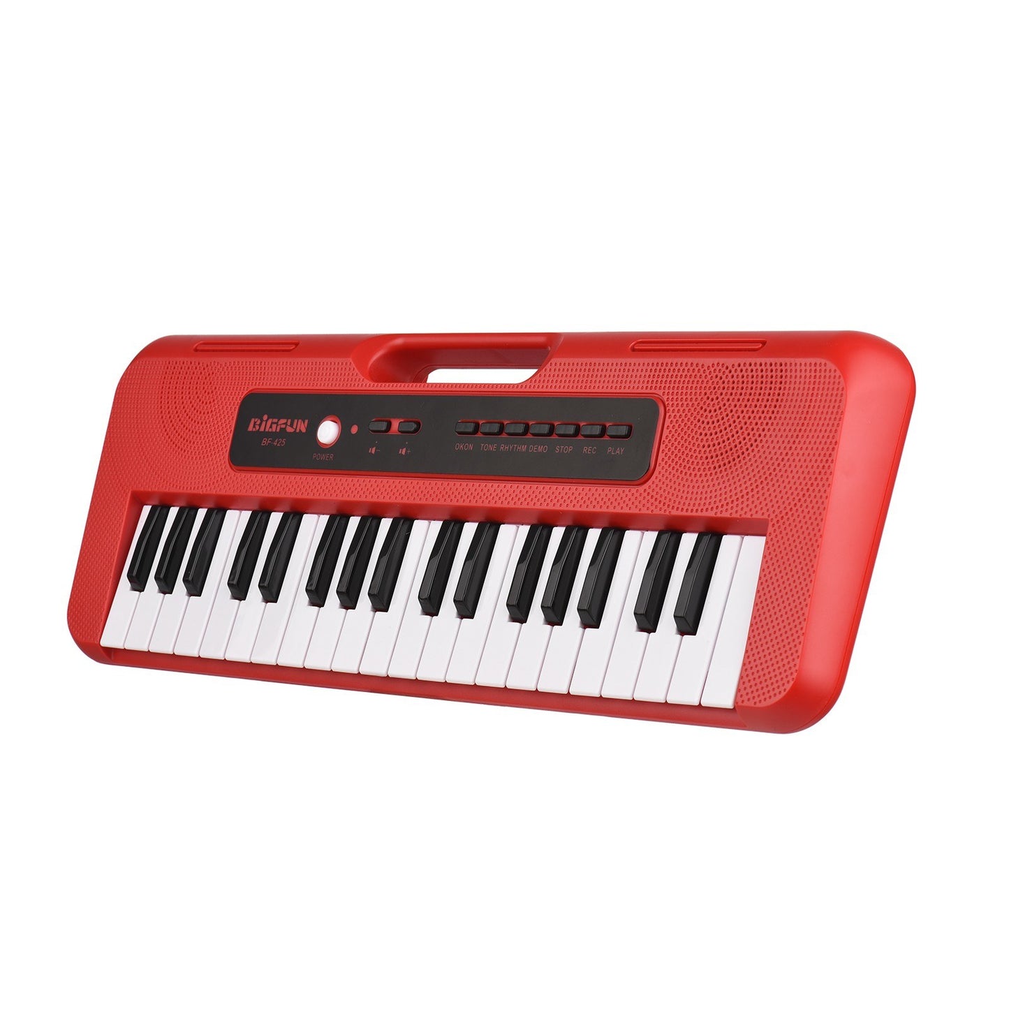 BIGFUN 37-Key Kids Electronic Piano with Mini Microphone, 10 Demos, Recording & Aux Support, Portable Multifunction Keyboard for Ages 3+, Ideal Musical Toy Gift for Boys & Girls