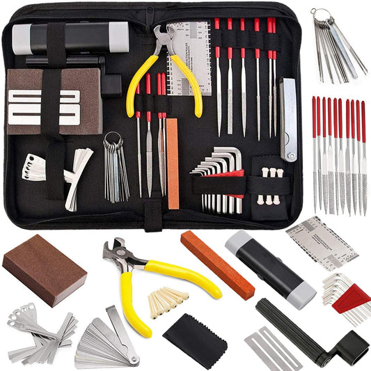 Guitar Repair & Maintenance Tool Kit, 57 PCS with Carry Bag