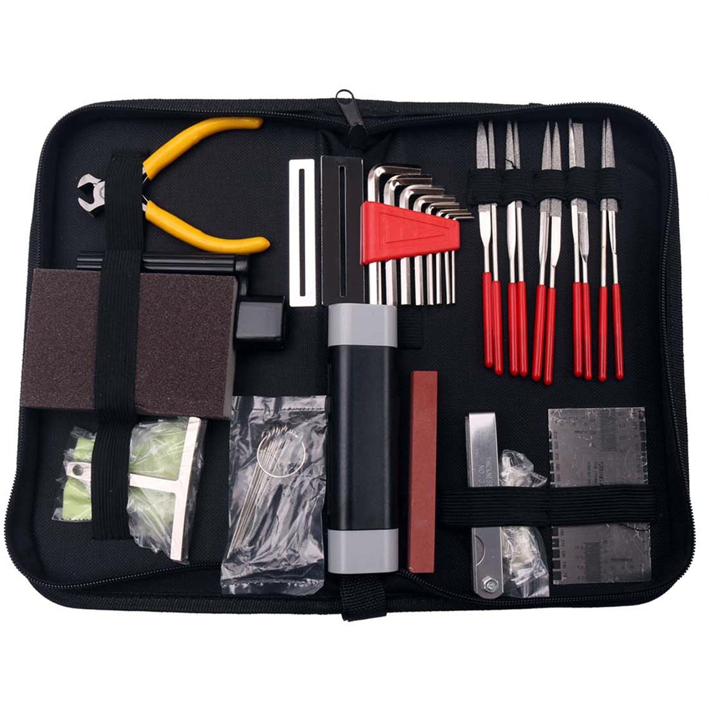 Guitar Repair & Maintenance Tool Kit, 57 PCS with Carry Bag