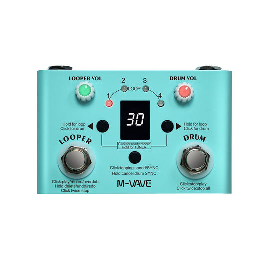 M-VAVE LOST TEMPO: Compact 2-in-1 Looper & Drum Machine