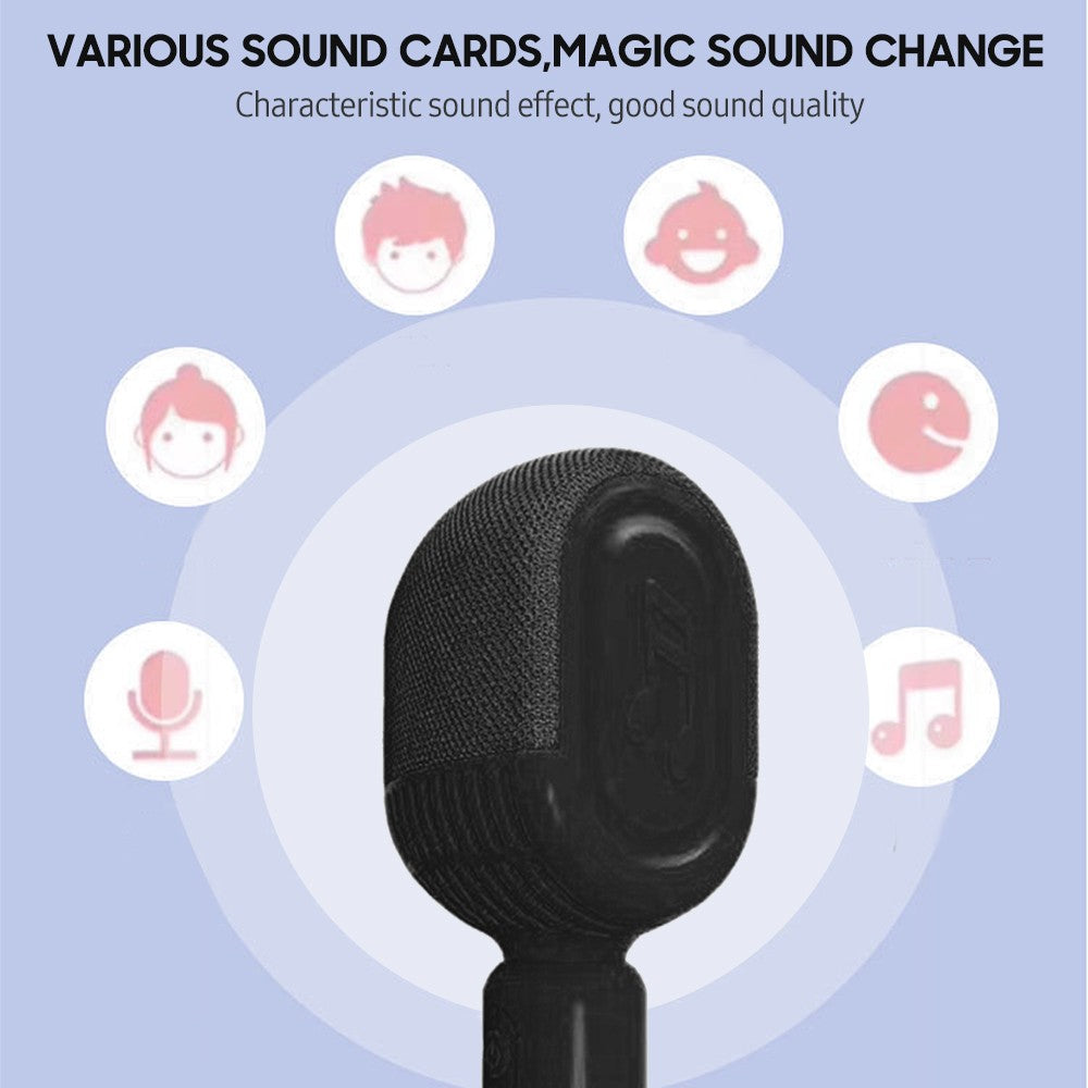 Bluetooth Karaoke Microphone with Hi-Fi Speaker
