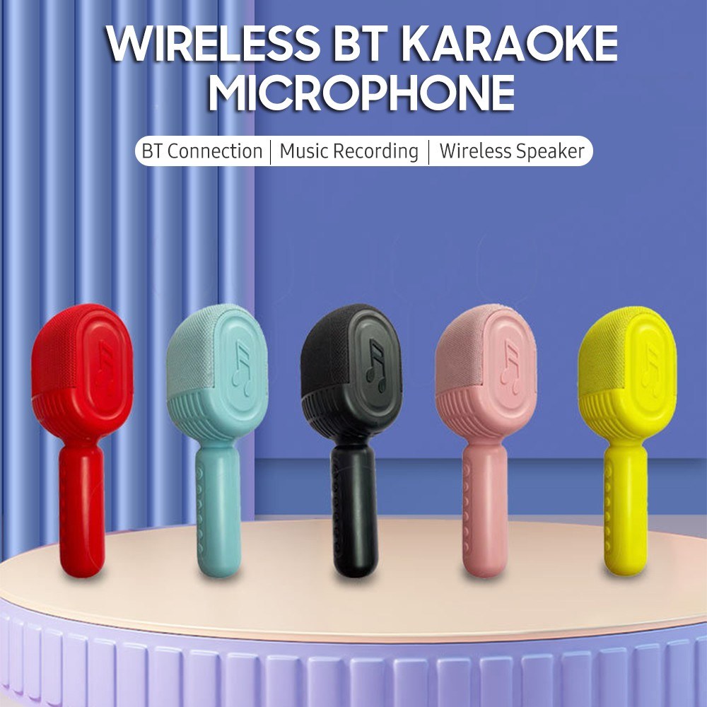 Bluetooth Karaoke Microphone with Hi-Fi Speaker