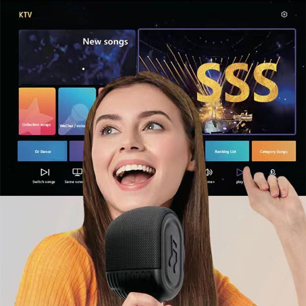 Bluetooth Karaoke Microphone with Hi-Fi Speaker