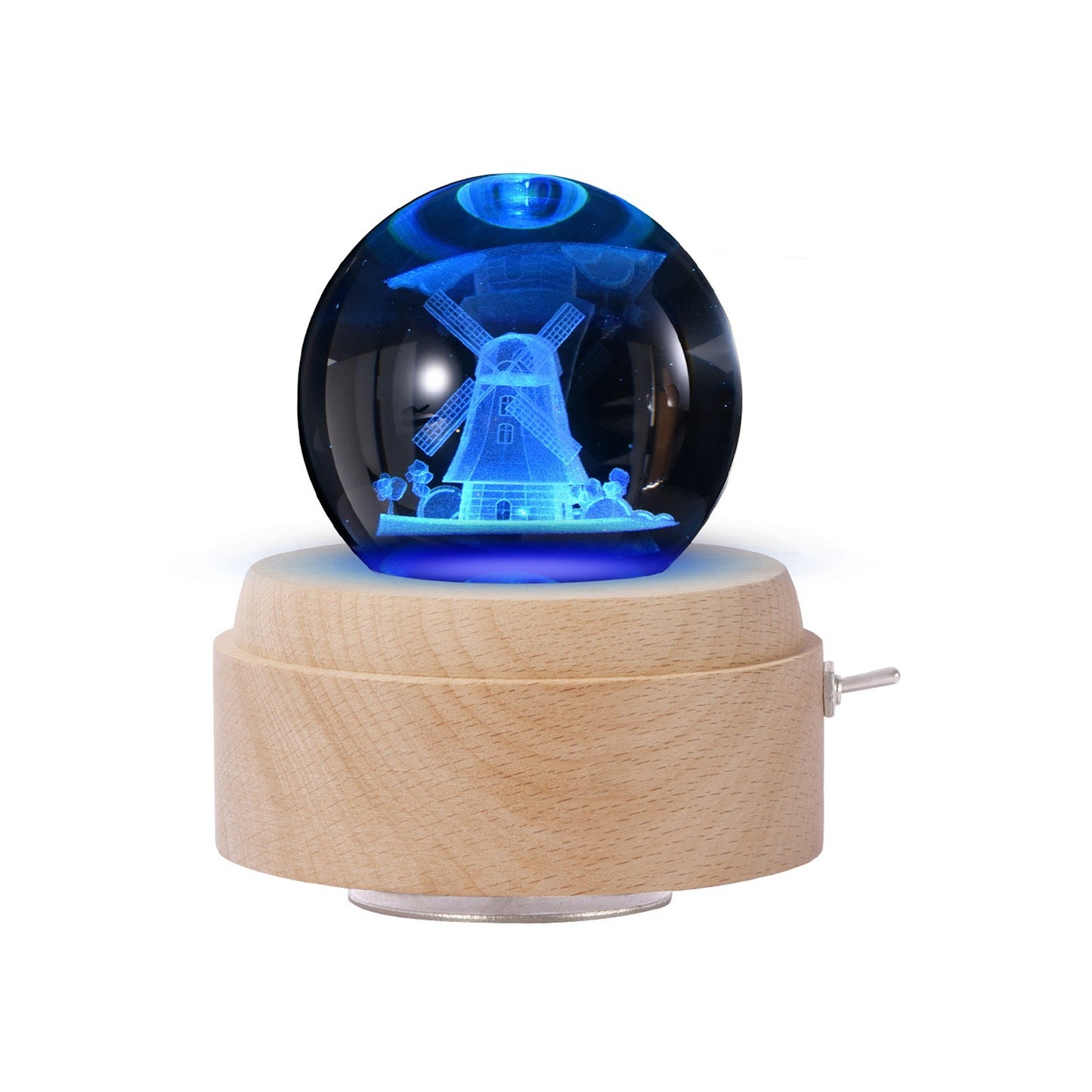 Luminous LED Rotating Crystal Ball Music Box