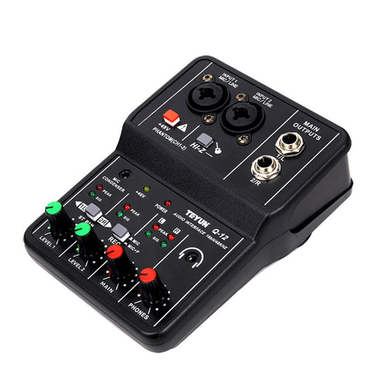 Q12 Professional Audio Interface Recording Sound Card