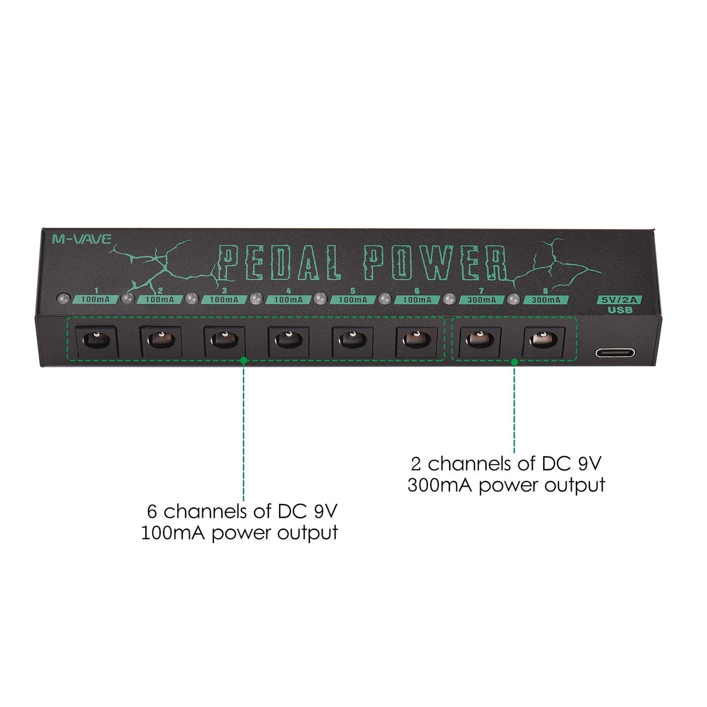 M-VAVE Guitar Pedal Power Supply