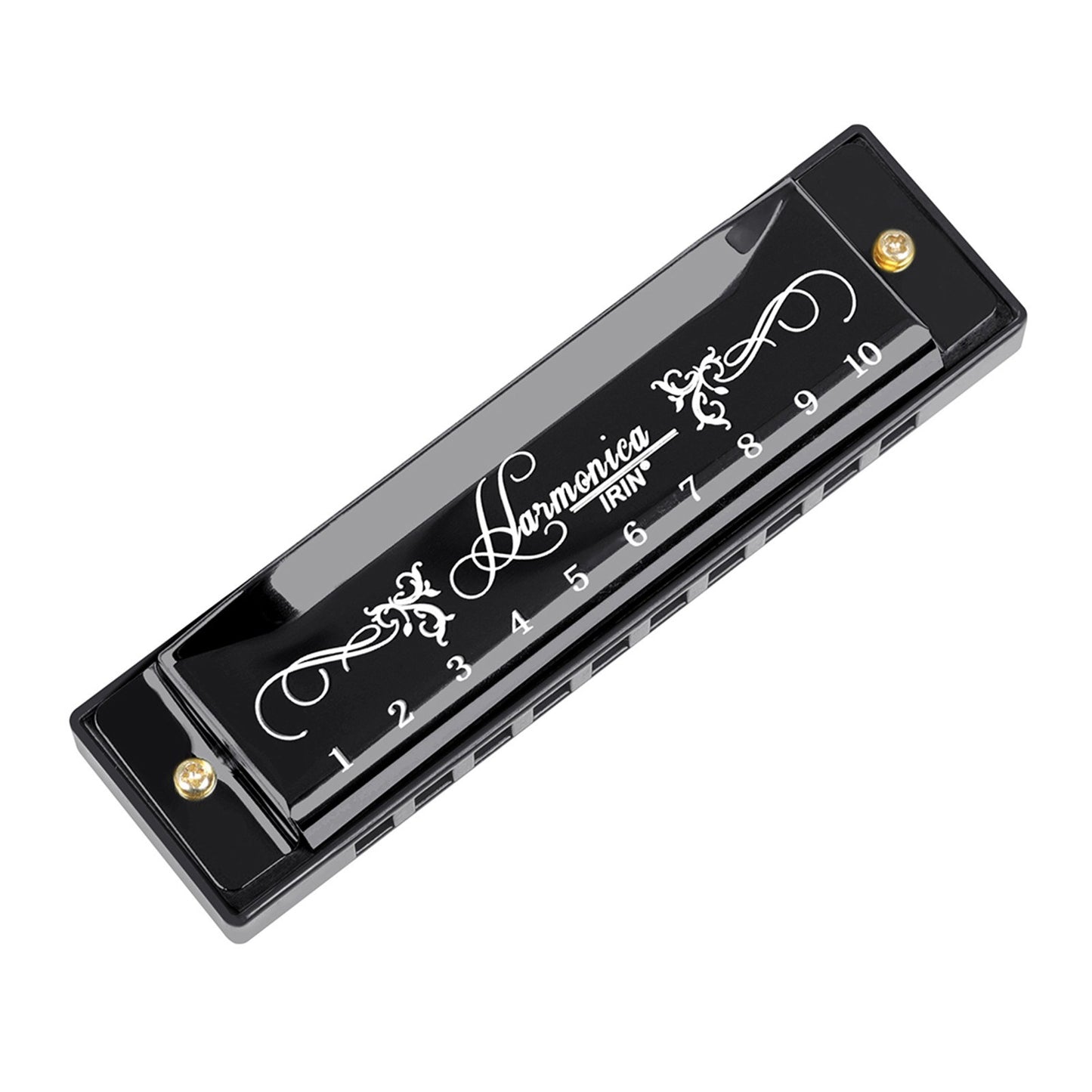 IRIN 10-Hole Harmonica Key of C - 20-Tone Beginner Musical Gift with Case