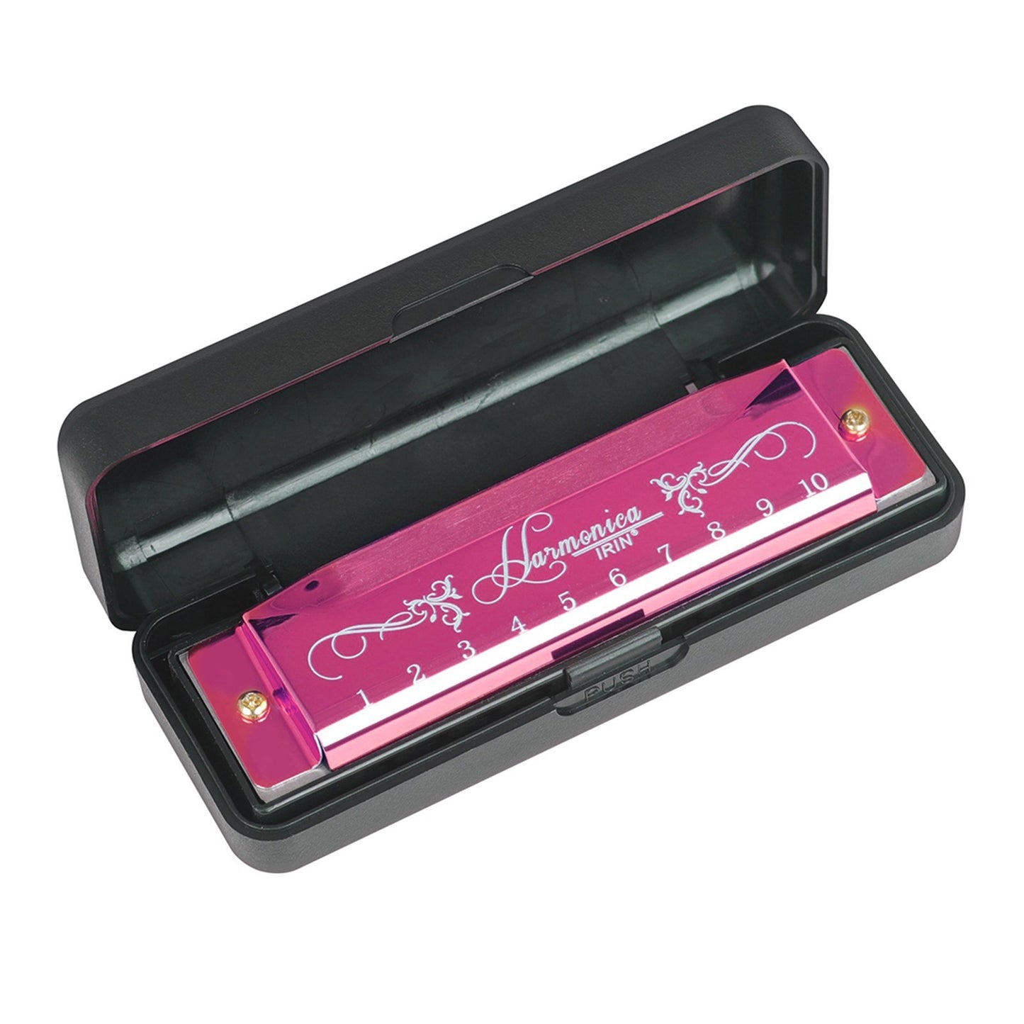 IRIN 10-Hole Harmonica Key of C - 20-Tone Beginner Musical Gift with Case