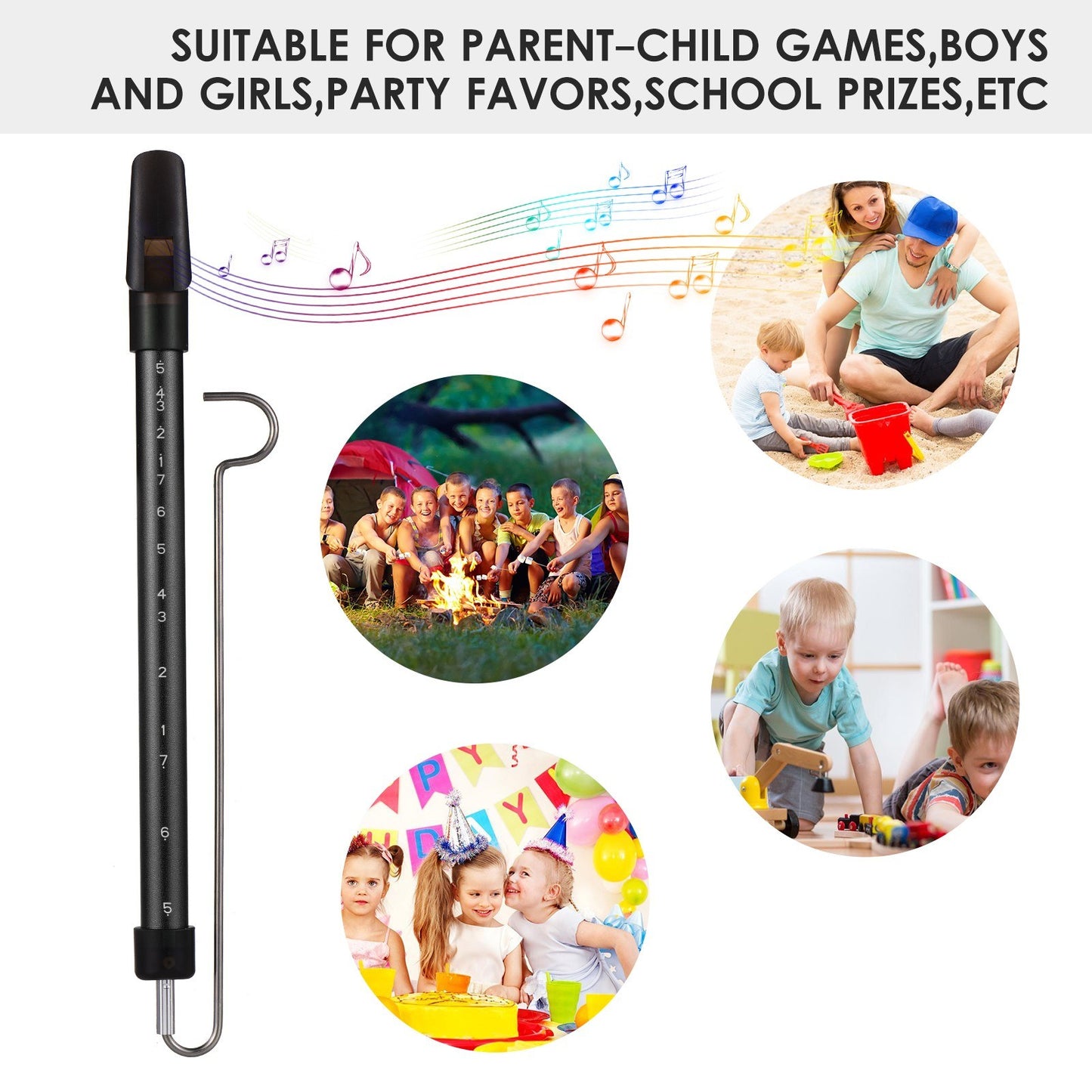 Steel Slide Whistle Musical Instrument Toy