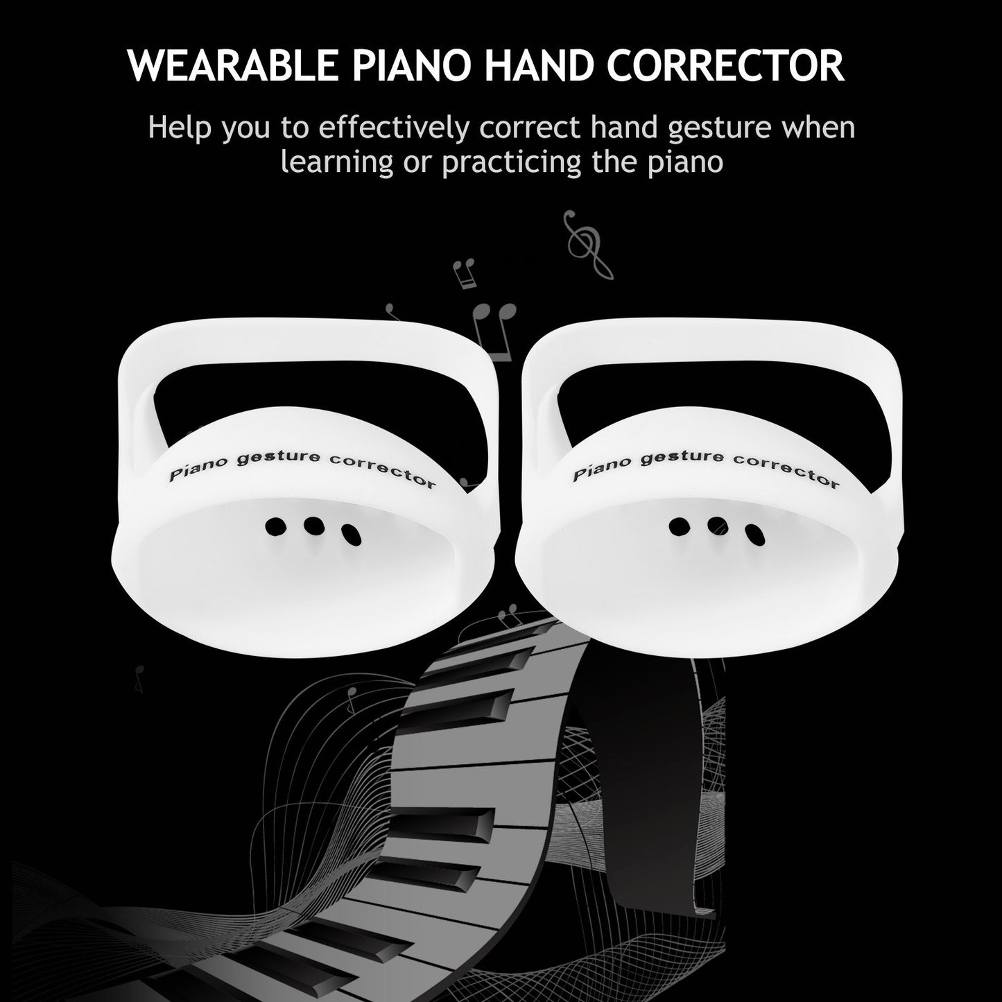 Wearable Silicone Piano Hand Corrector for Beginners