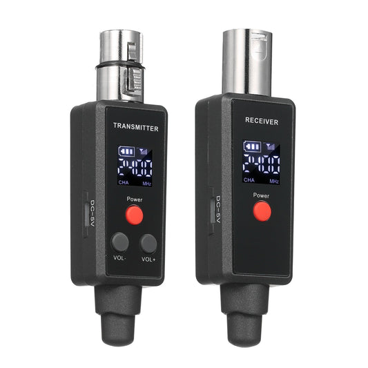 2.4GHz UHF Wireless Microphone System with XLR Transmitter & Receiver