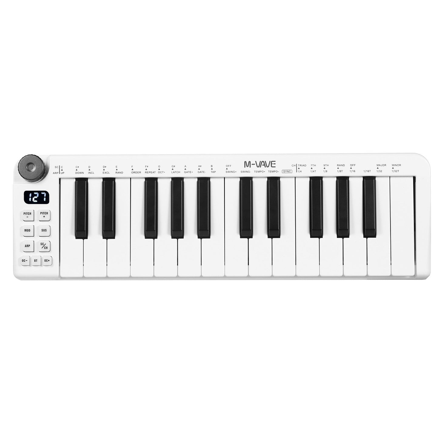 Rechargeable M-VAVE SMK-25mini 25-Key MIDI Control Keyboard