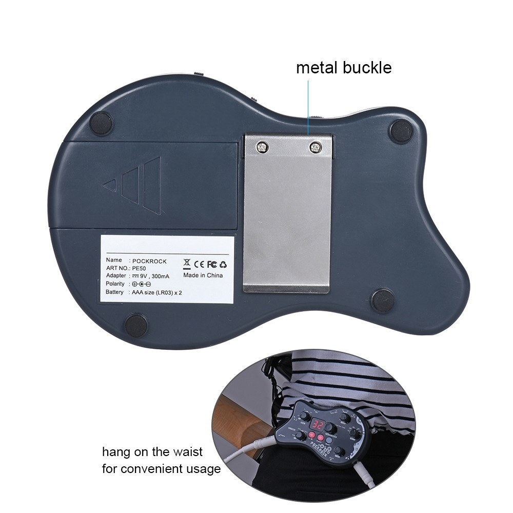 Summina PockRock Portable Guitar Multi-Effects Pedal with Power Adapter