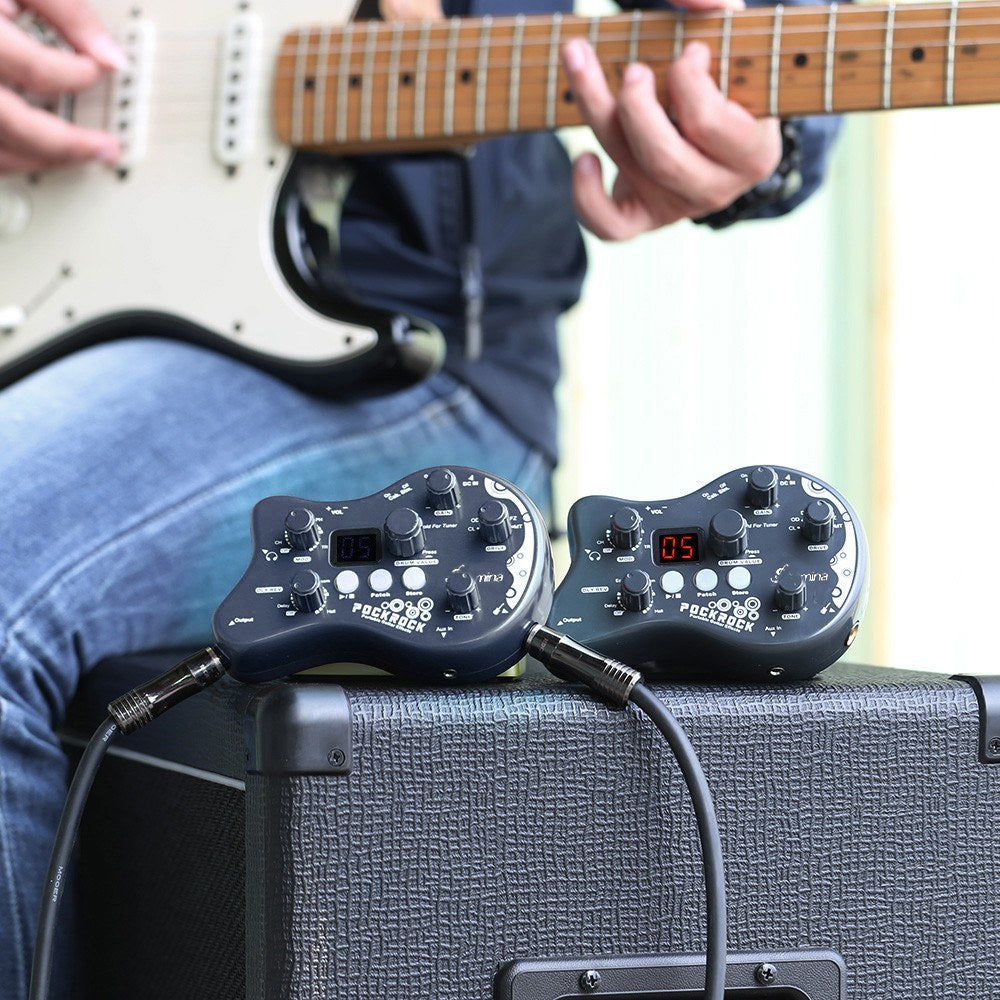Summina PockRock Portable Guitar Multi-Effects Pedal with Power Adapter