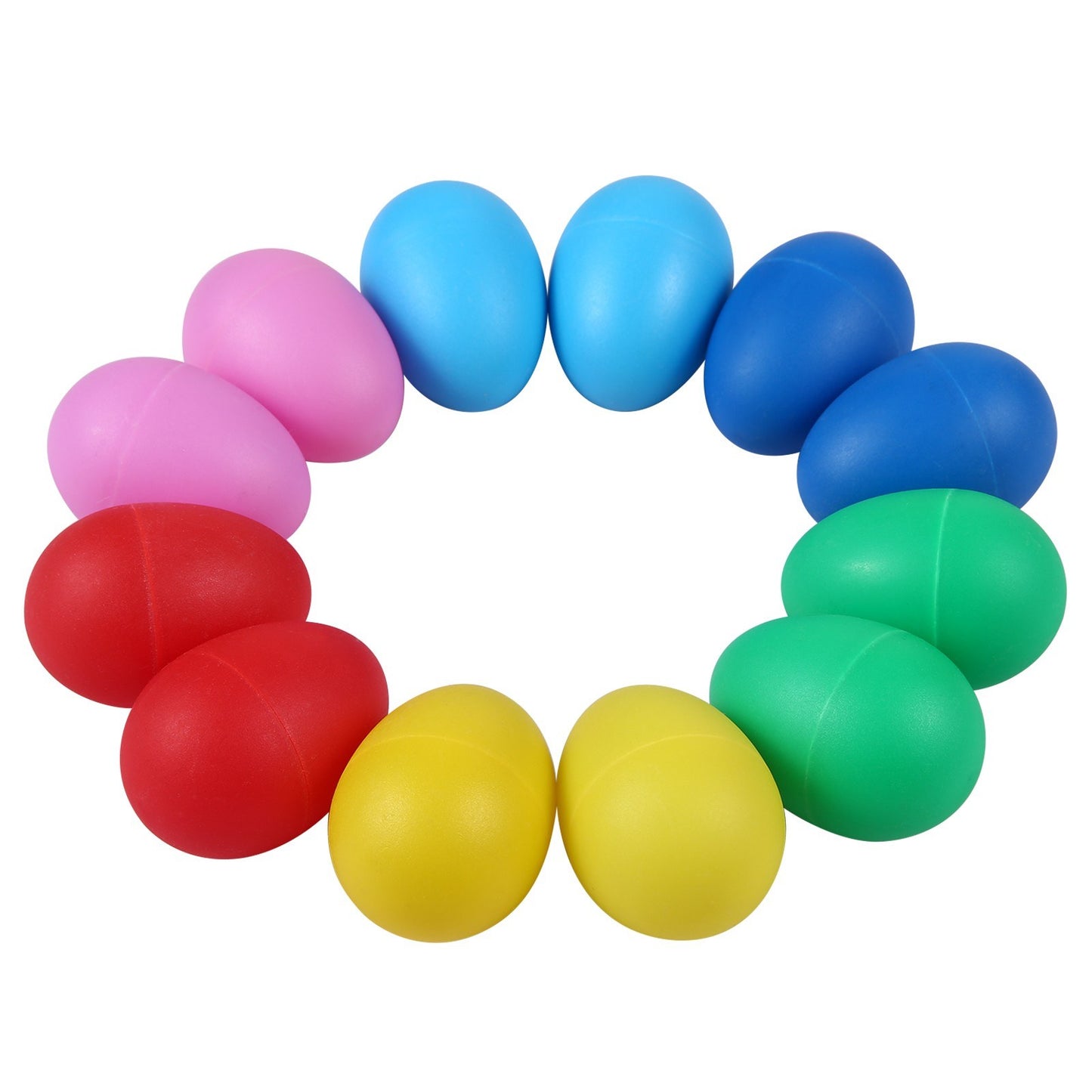 12-Pack Kids Percussion Egg Shaker Instruments