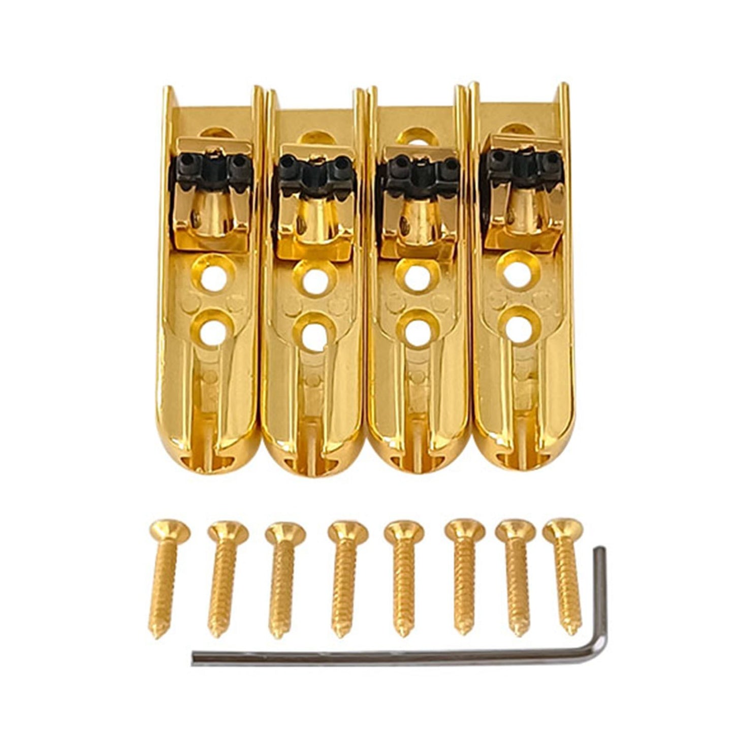 4pcs Individual Bass Guitar Bridge Set