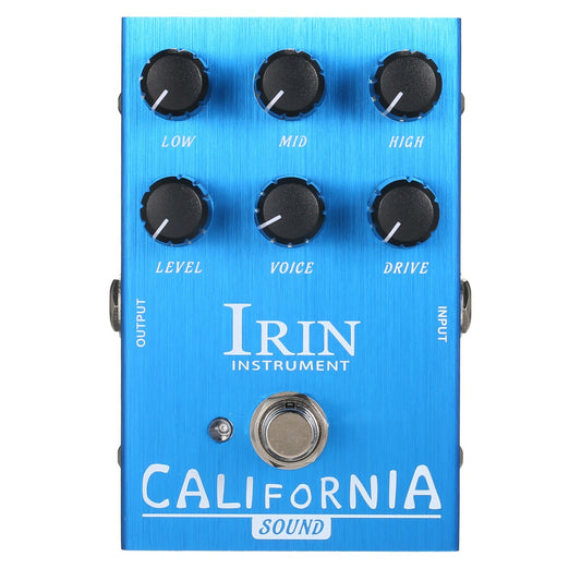 IRIN Mini Guitar Effect Pedal - VOX AC30 Speaker & Cabinet Simulator, AC Tone Sound (Blue)