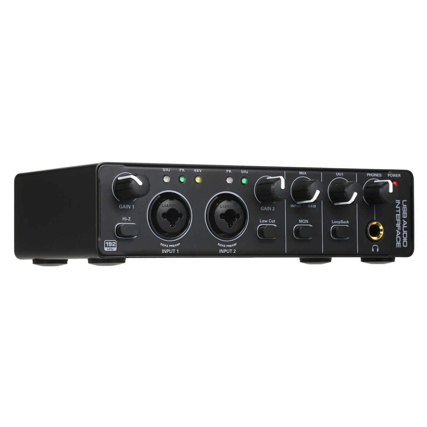 RHM MD22-5 USB Audio Interface Dual 2 In/2 Out Sound Card