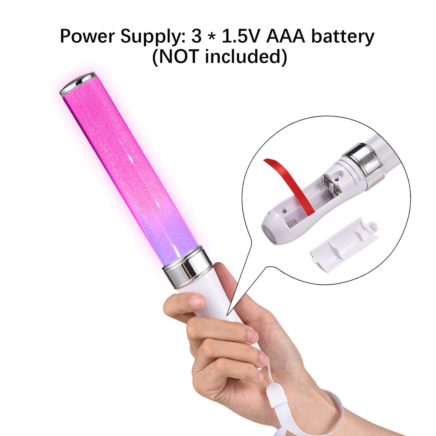 15-Color LED Flashing Glow Stick for Parties and Concerts