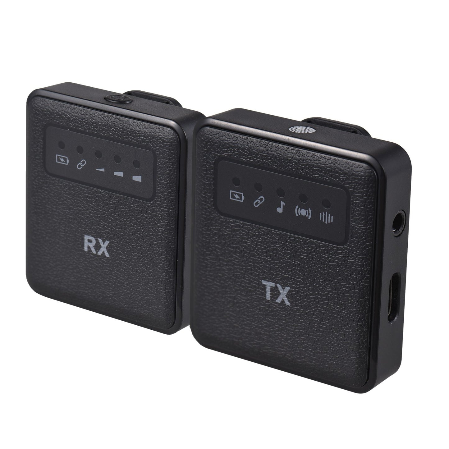 2.4G Wireless Clip-On Microphone & Receiver Set with Collar Clip