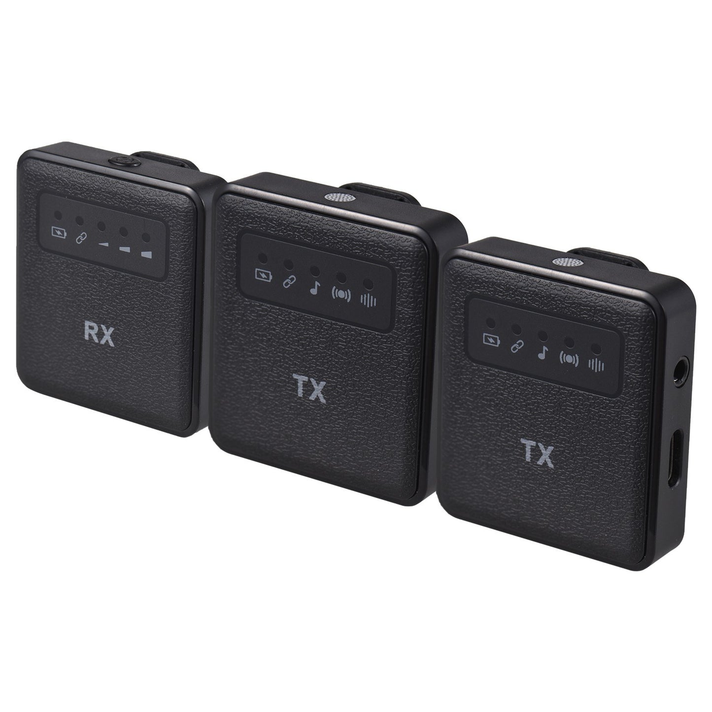 2.4G Wireless Clip-On Microphone & Receiver Set with Collar Clip