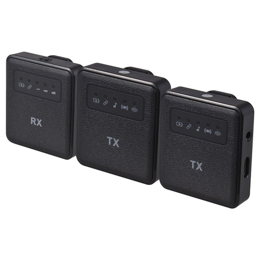 2.4G Wireless Clip-On Microphone & Receiver Set with Collar Clip