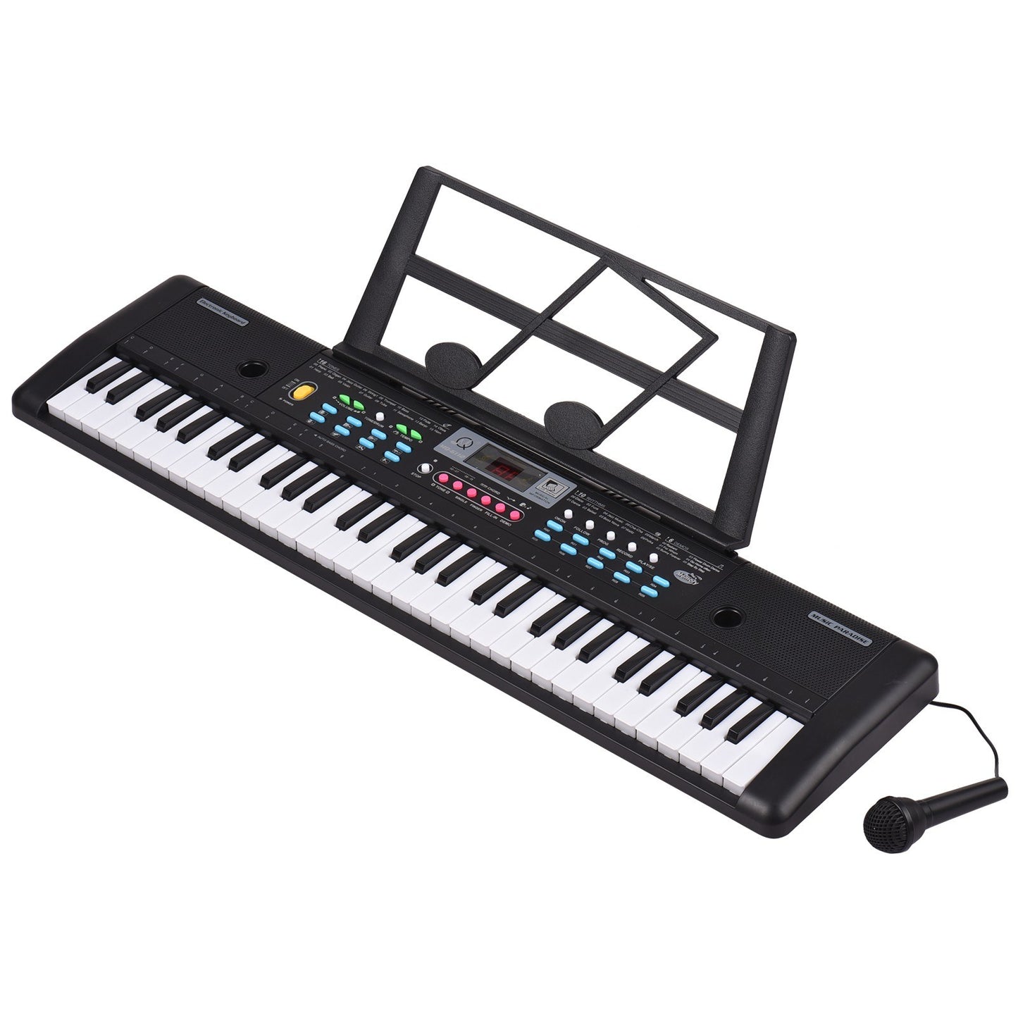 61-Key USB Electronic Keyboard Piano for Kids with Microphone