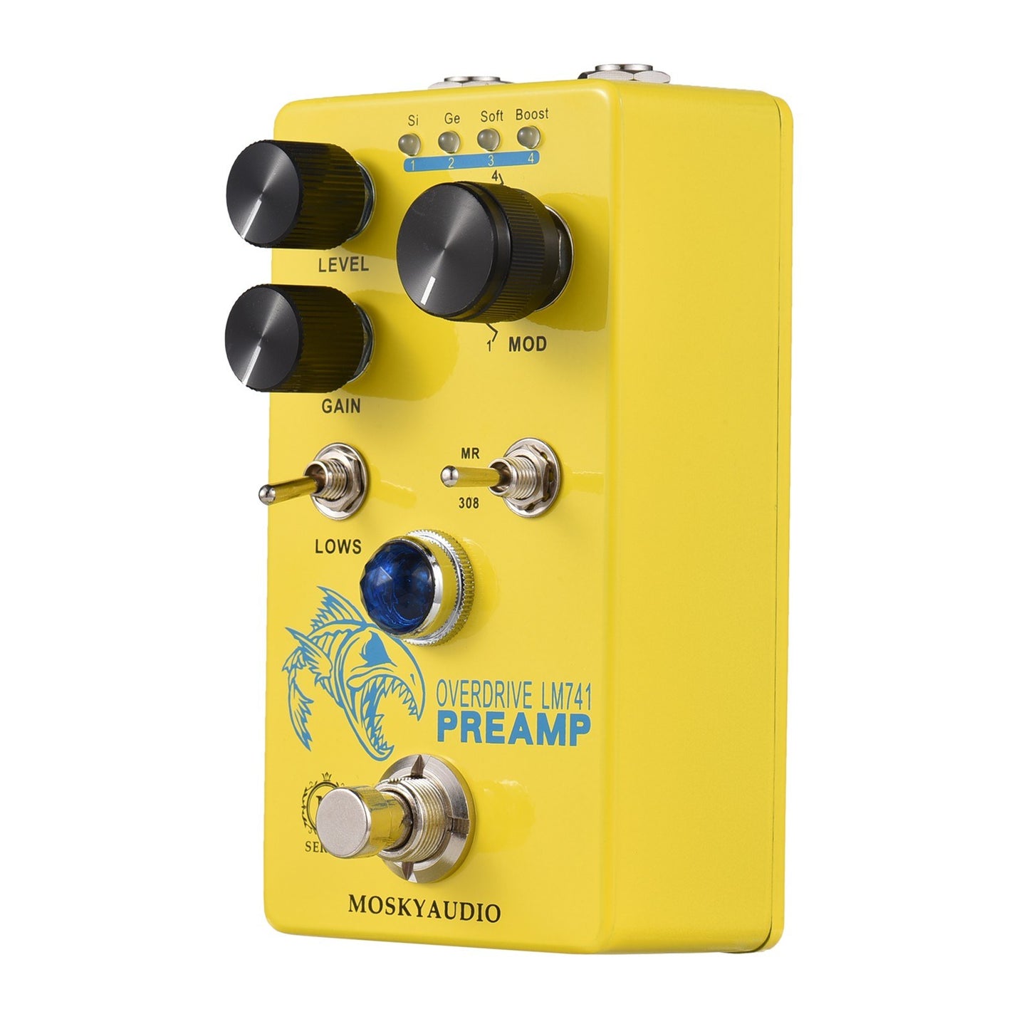 MOSKY Audio LM741 Preamp Distortion/Overdrive Guitar Effect Pedal