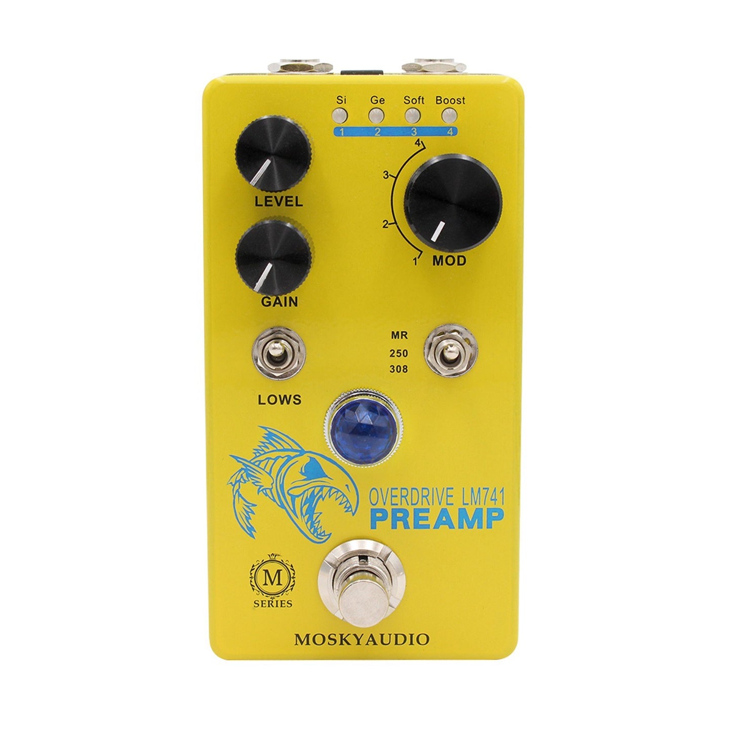 MOSKY Audio LM741 Preamp Distortion/Overdrive Guitar Effect Pedal