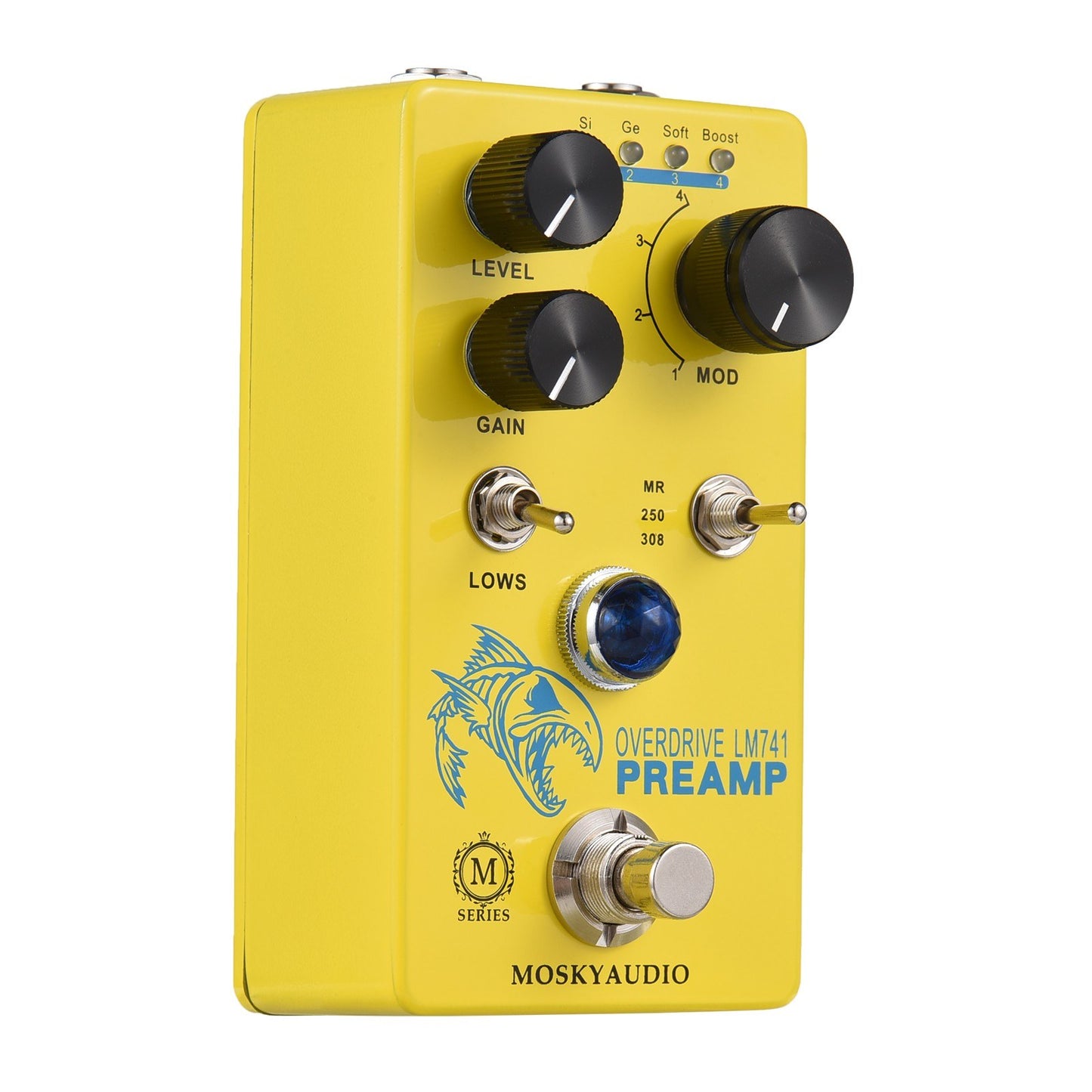 MOSKY Audio LM741 Preamp Distortion/Overdrive Guitar Effect Pedal