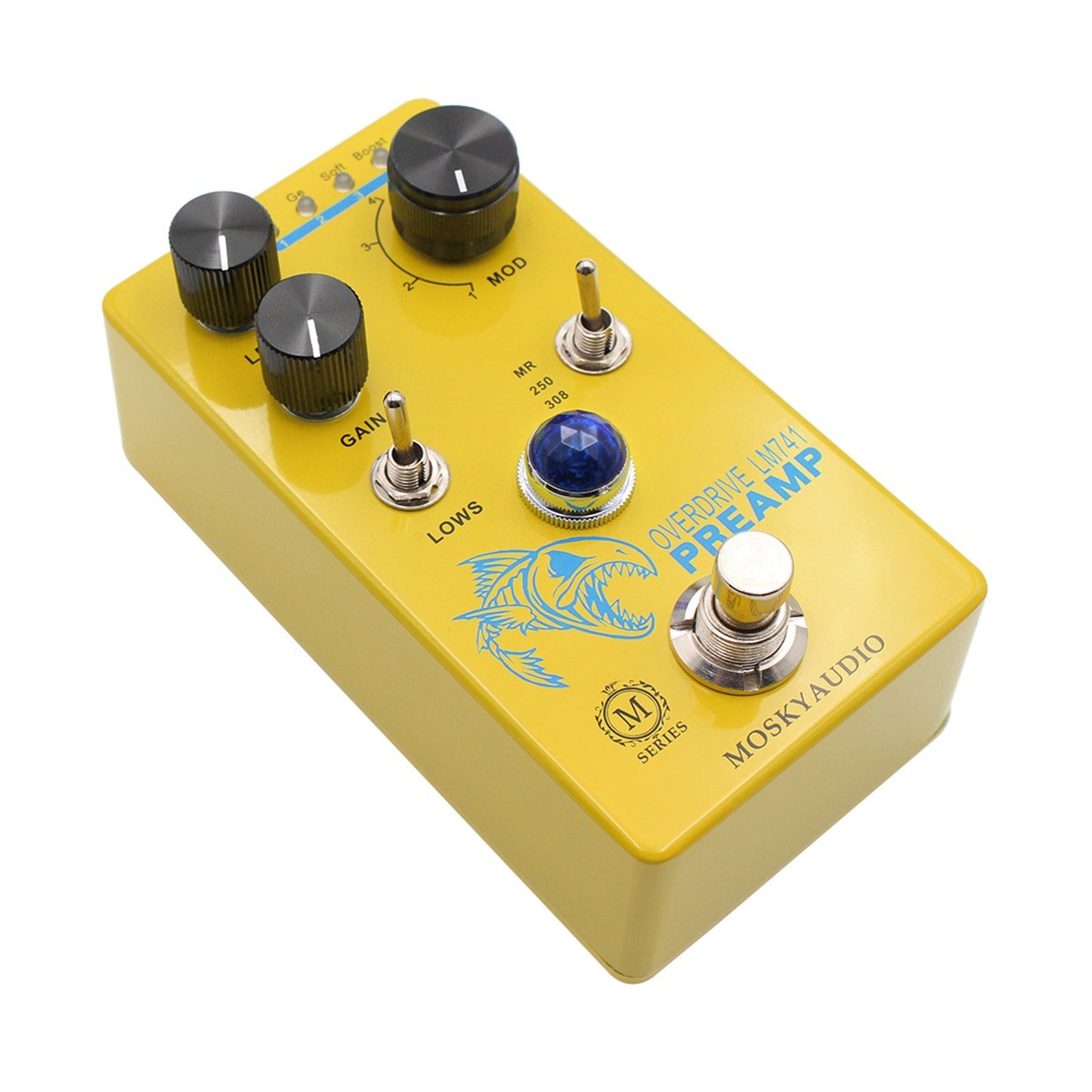 MOSKY Audio LM741 Preamp Distortion/Overdrive Guitar Effect Pedal