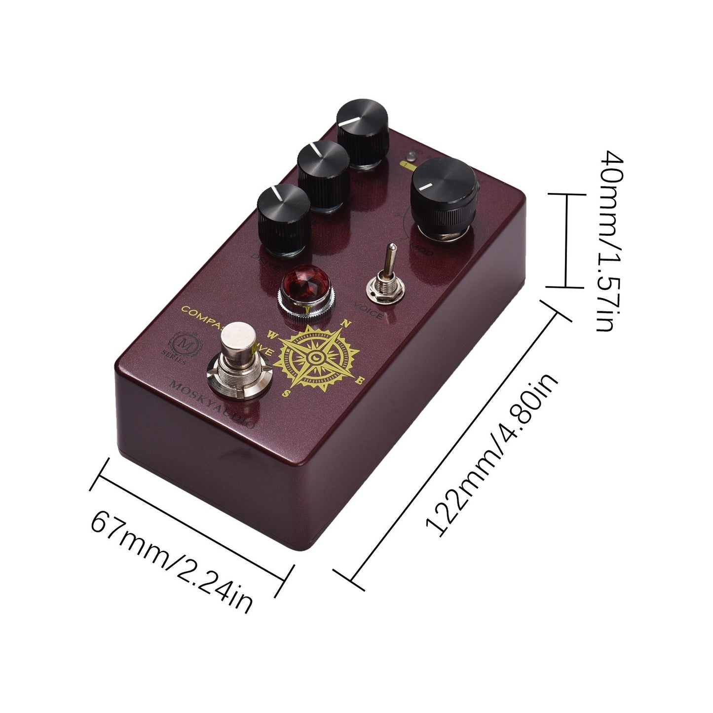 MOSKYAudio Compass Drive Overdrive Guitar Pedal