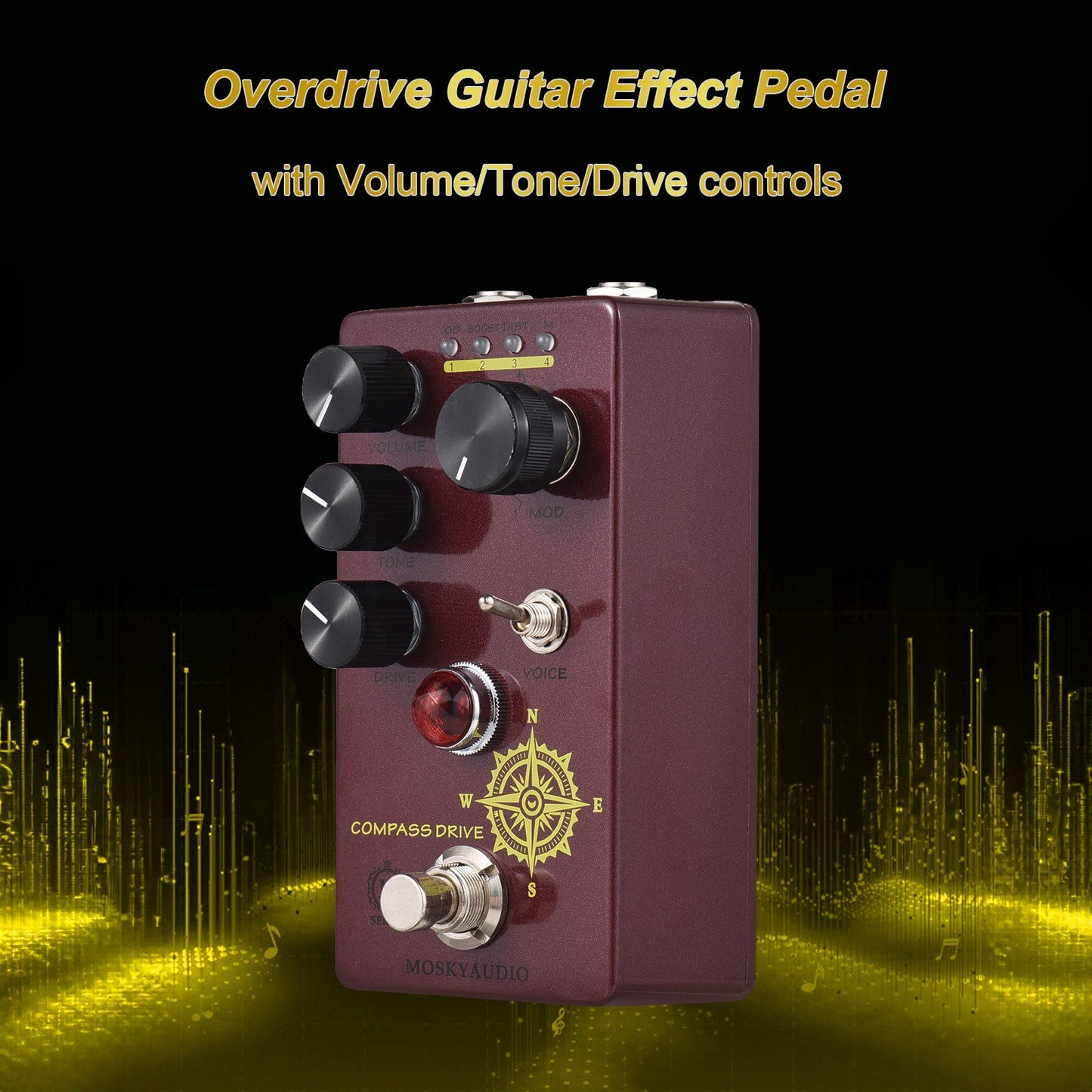 MOSKYAudio Compass Drive Overdrive Guitar Pedal