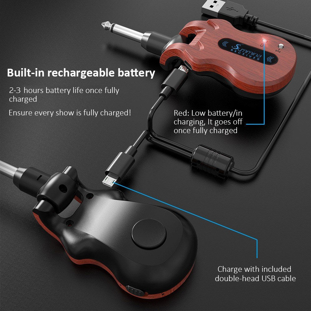 Summina Wireless Guitar Audio System - Digital Transmitter & Receiver