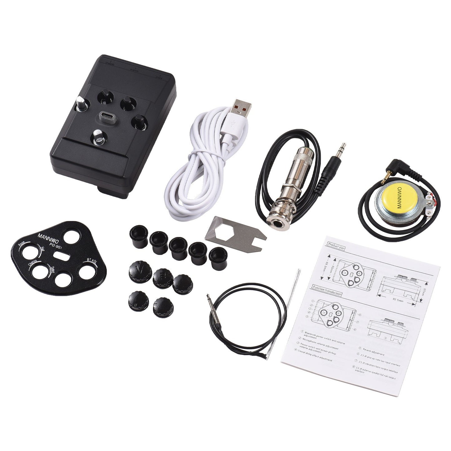 PG-951 Guitar Resonant DSP Sound Pickup by MANNIWO