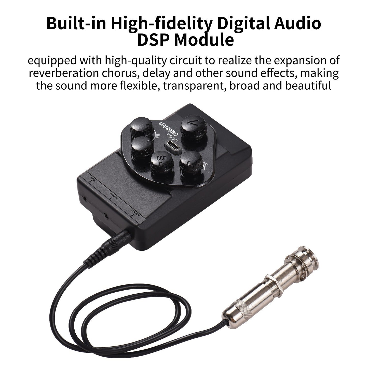 PG-951 Guitar Resonant DSP Sound Pickup by MANNIWO
