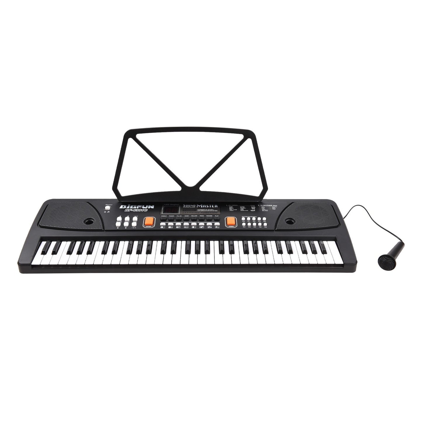 BIGFUN 61-Key Rechargeable Kids Electronic Piano with Microphone
