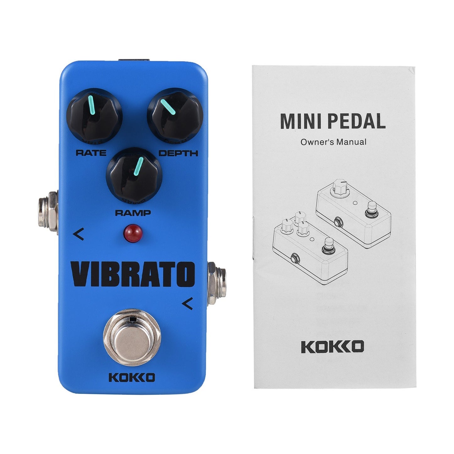 KOKKO FVB2 Vibrato Electric Guitar Mini Effect Pedal - Portable Single Guitar Effector