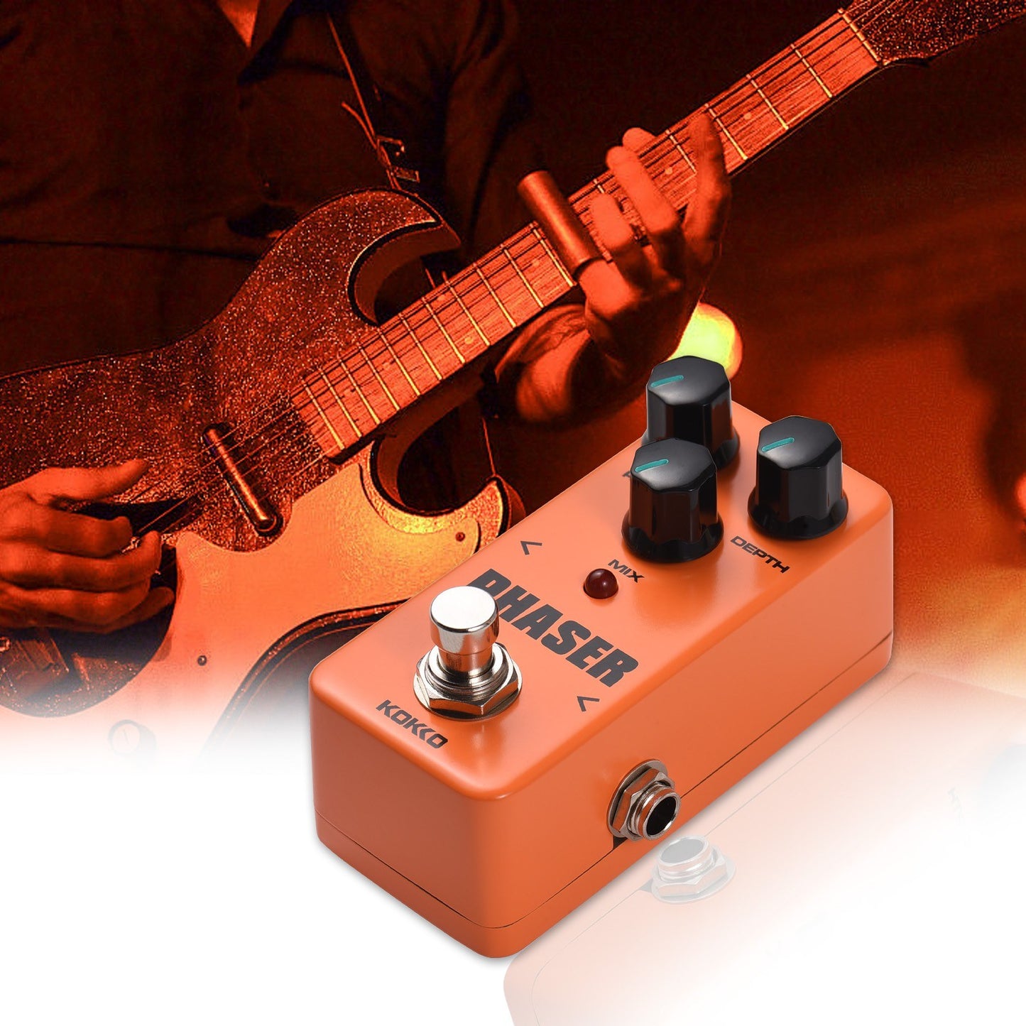 KOKKO FPH2 Phaser Mini Electric Guitar Effect Pedal - Portable Phase Effector