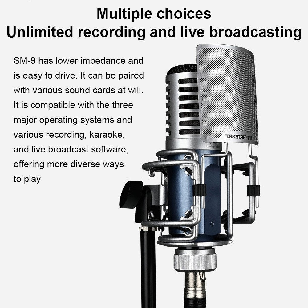 TAKSTAR SM-9 Cardioid Condenser Recording Microphone