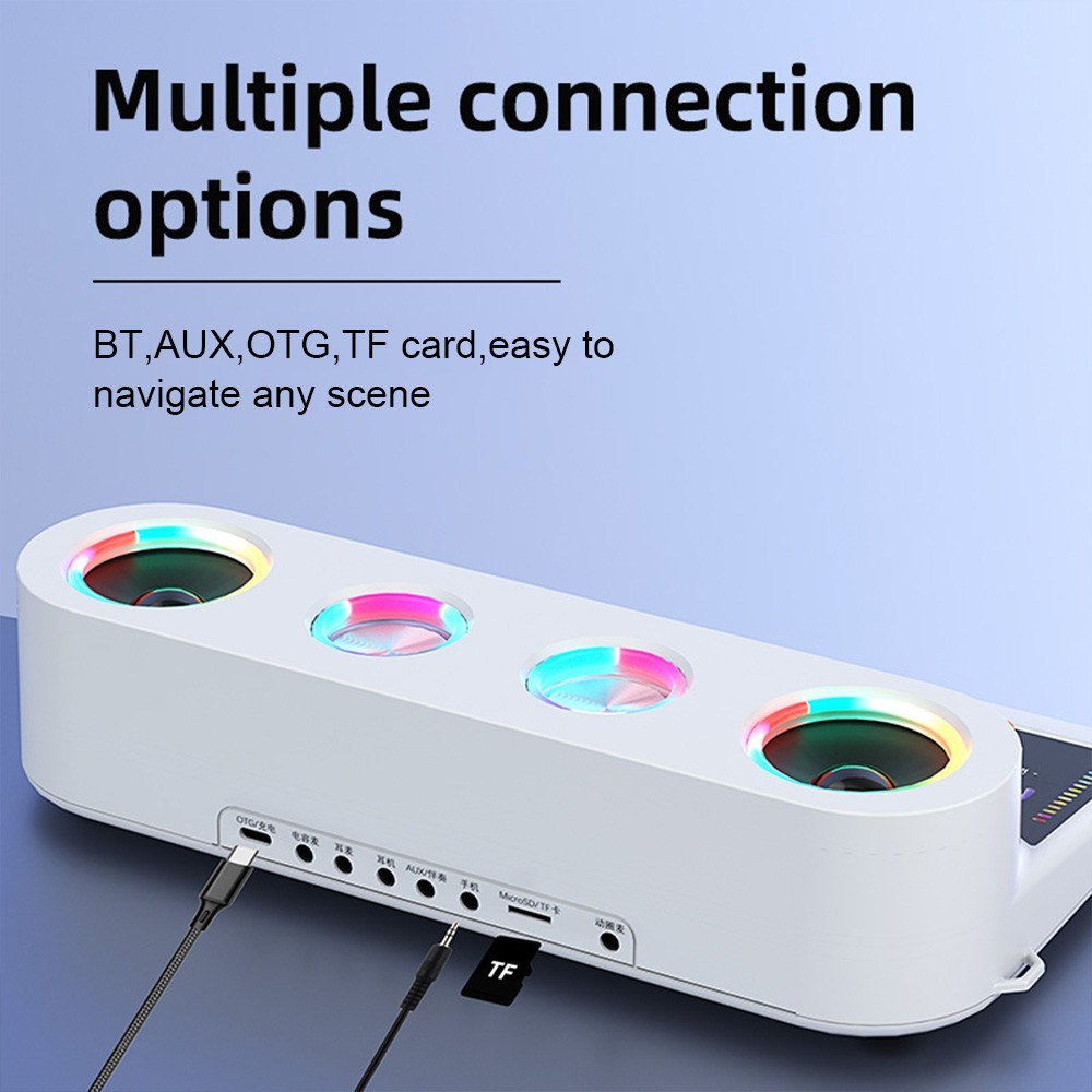 Portable Karaoke Machine Set: S20 Sound Card & Audio Equipment with 2 Microphones