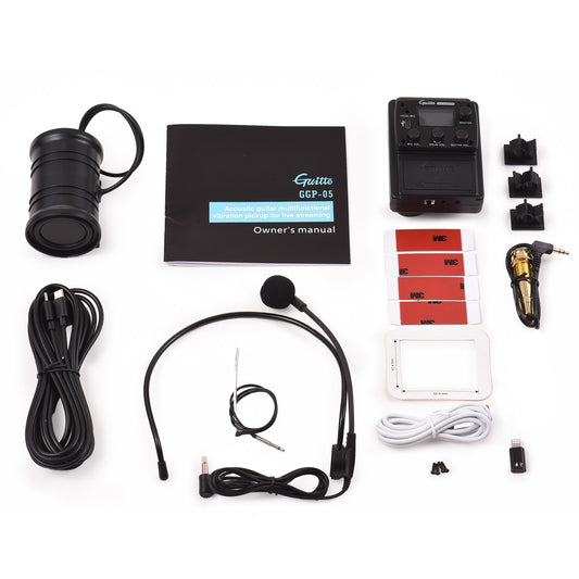 GU-GGP05 Guitar Pickup Equalizer with LCD Display & Drum Volume Control