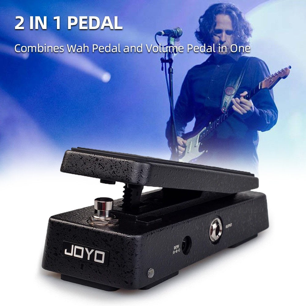 JOYO WAH-I 2-in-1 Compact Wah Volume Guitar Pedal - Portable & Versatile Effects