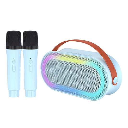 Portable Karaoke Machine with Dual Wireless Mics - Bluetooth Speaker Gift for Kids Birthday Parties & Home KTV
