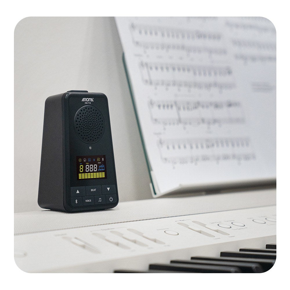 AROMA Dual-Function Metronome & Bluetooth Speaker for Guitar, Piano, Drum, Violin