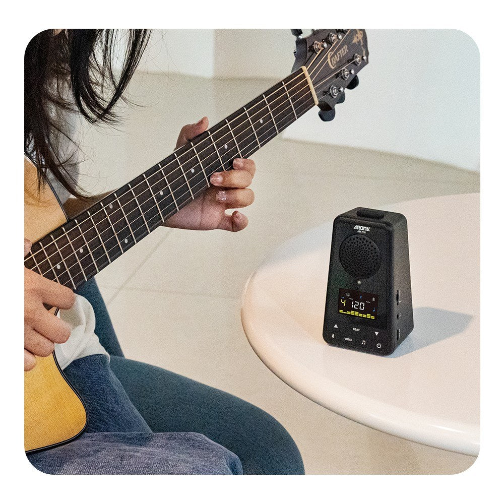 AROMA Dual-Function Metronome & Bluetooth Speaker for Guitar, Piano, Drum, Violin