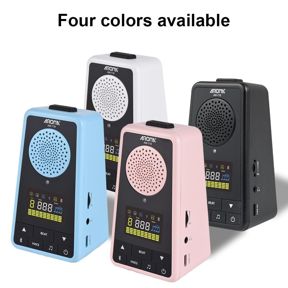 AROMA Dual-Function Metronome & Bluetooth Speaker for Guitar, Piano, Drum, Violin
